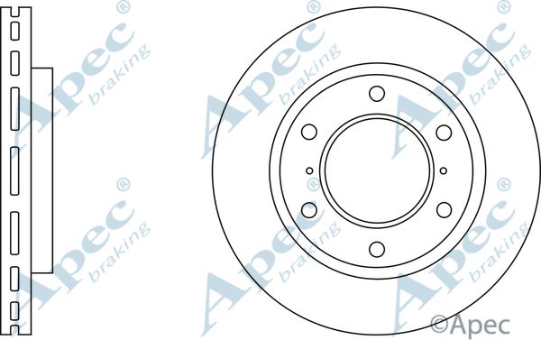 APEC BRAKING Jarrulevy DSK2627